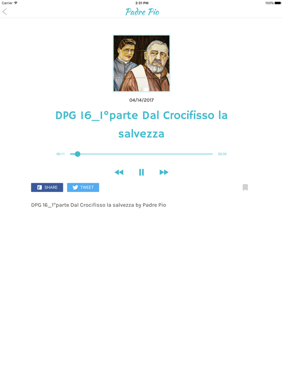 Padre-Pio iPad screenshot