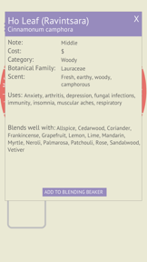 Essential Oil Blending Tool screenshot
