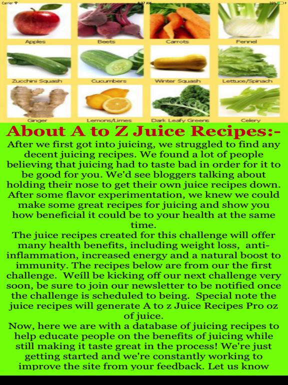 Screenshot #4 pour AZ Juice Recipes
