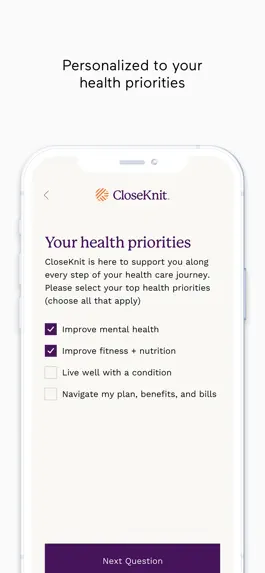 Game screenshot CloseKnit Health apk