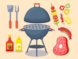 Barbecue Party Stickers