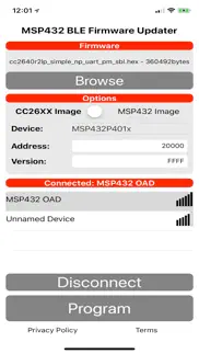 msp432 ble firmware updater iphone screenshot 2