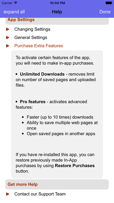 Screenshot #6 for iSaveWeb - web saving tool