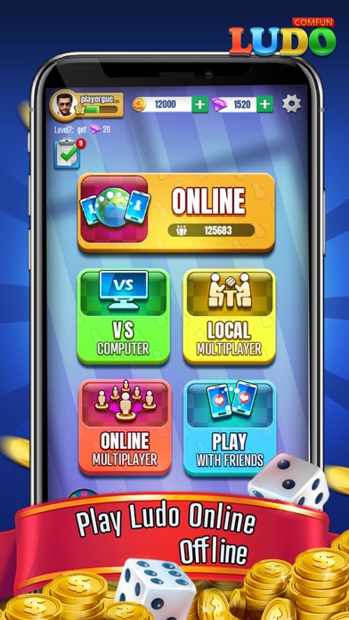 Ludo Comfun-Online Friend Game Screenshot