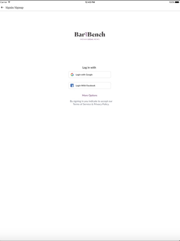 Bar & Bench, Indian Legal News iPad screenshot 5 - News app