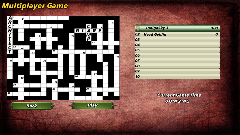 #6. Multiplayer Crossword Puzzle (iOS) 由: Chris Guyler