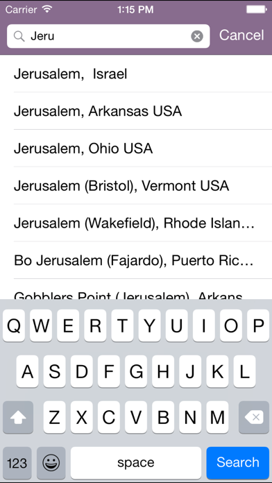 Screenshot #3 pour Shabbat & Holiday Times Legacy