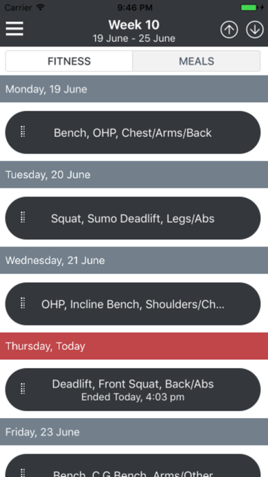 Regimy Workout & Fitness Plans Screenshot