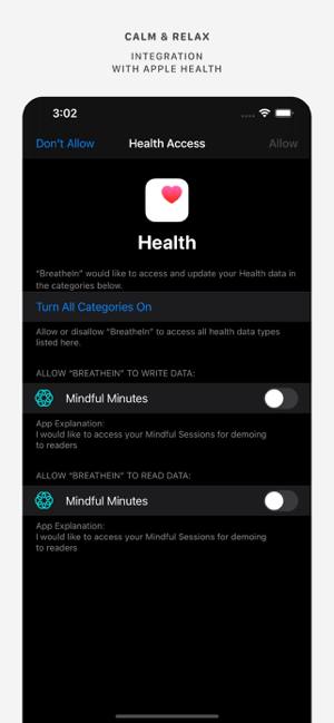 BreatheIn: لقطة شاشة للتنفس الهادئ