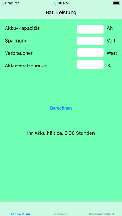 Solar Autark Kalkulator Screenshot