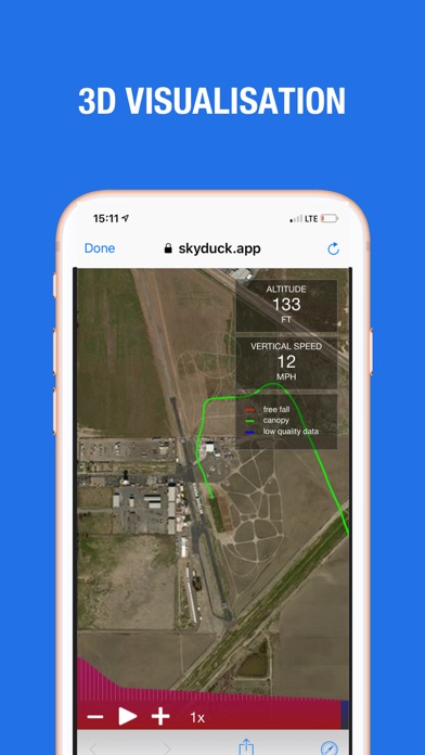 Screenshot #2 pour Skyduck – Skydiving Tracker
