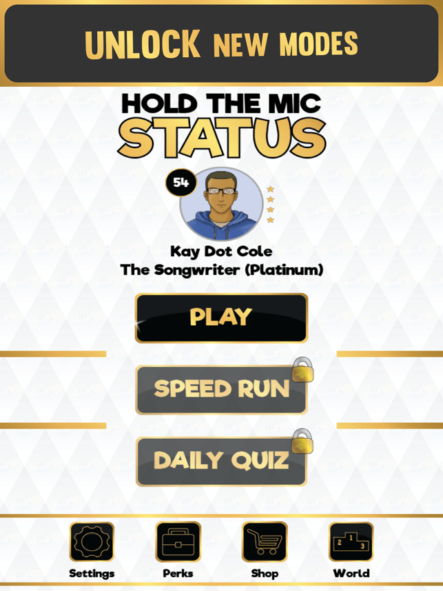 ‎Hold The Mic: STATUS Screenshot