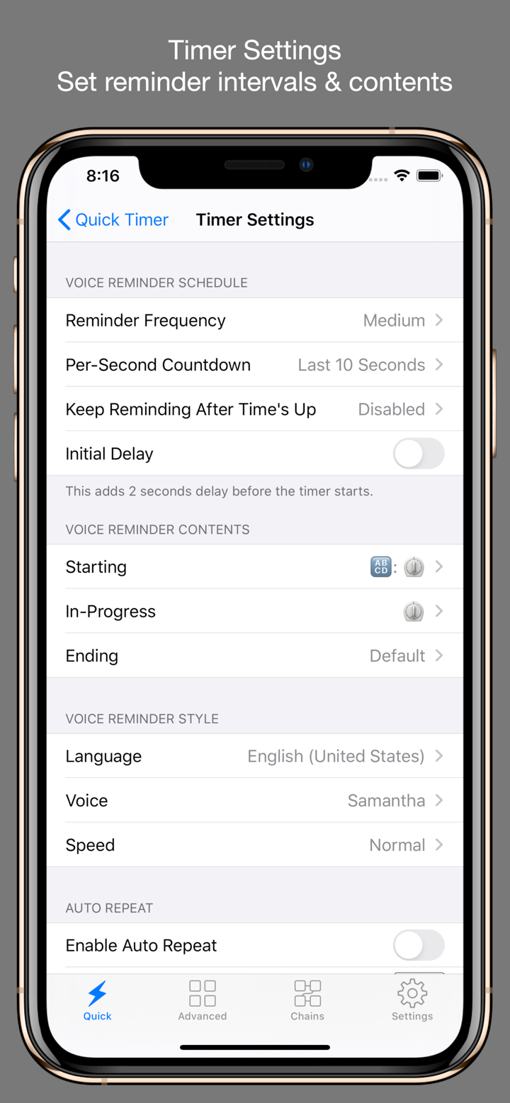 1Timer - Voice Timer screenshot 6