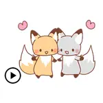 Animated Cute Fox Sticker App Contact