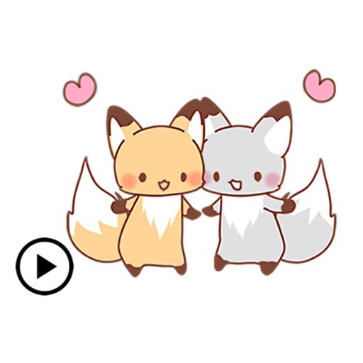 Animated Cute Fox Sticker icon