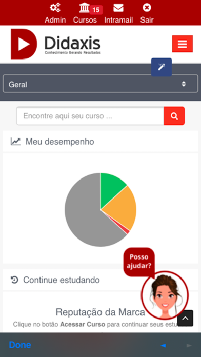 Treinamento Online Screenshot