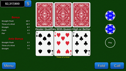 Beat the House 3 Card Screenshot