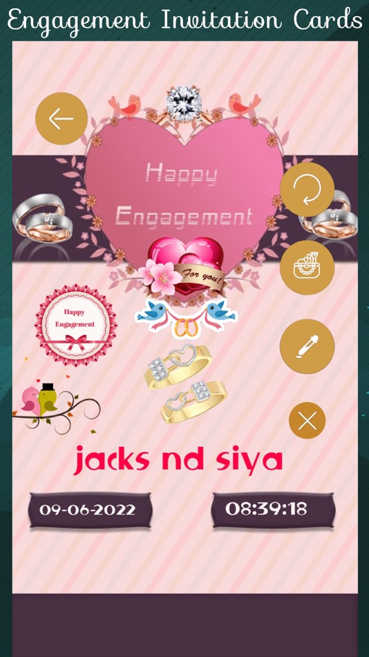 Engagement Invitation Cards HD - 1.0 - (iOS)