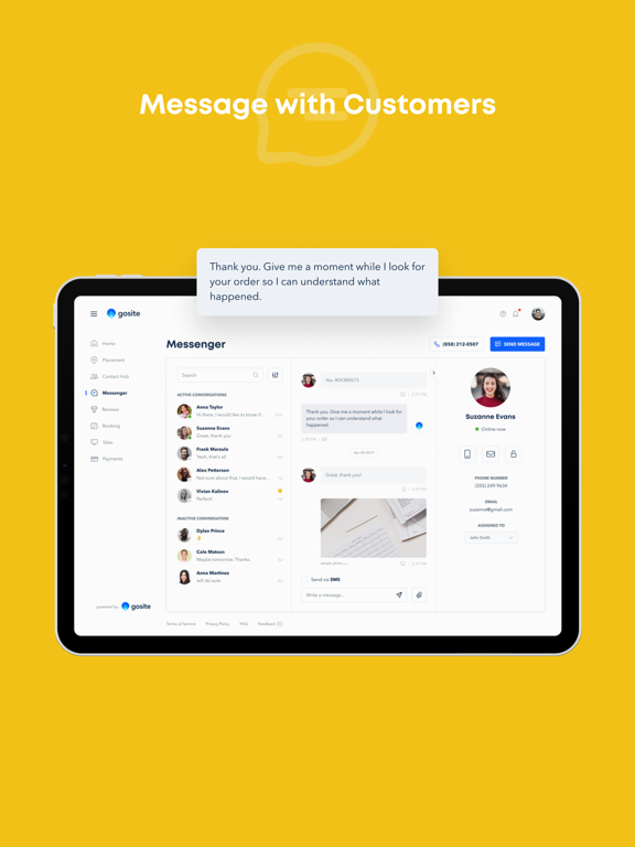 GoSite - #1 Small Business App iPad screenshot 5 - Business app