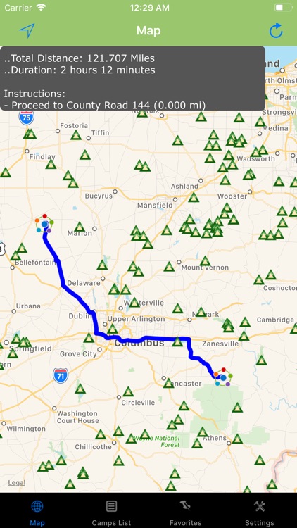 Ohio – Camping & RV spots