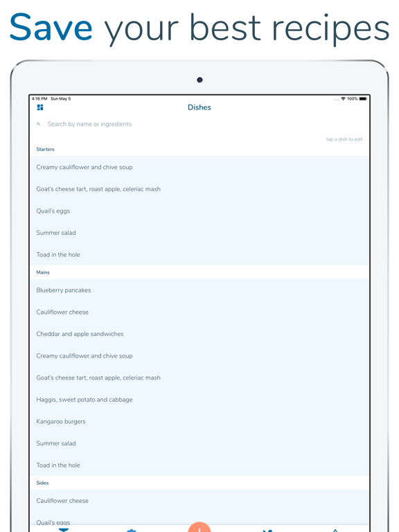 MealsUp iPad screenshot 4 - Food & Drink app