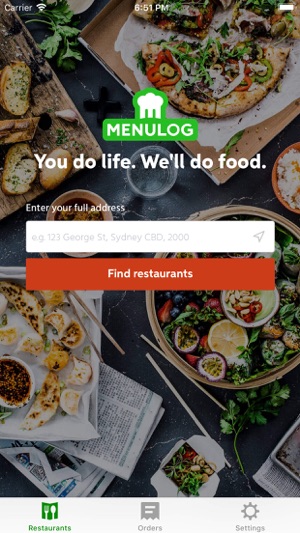 menulog order takeaway online on the app store screenshots