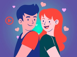 Animated Cute Couple Love