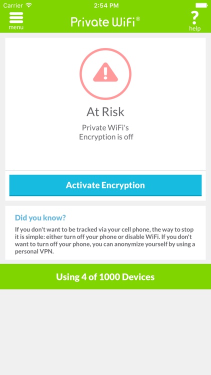 PRIVATE WiFi - personal VPN