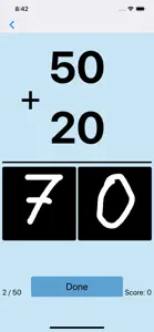 Number writing practice math 1 screenshot #8 for iPhone