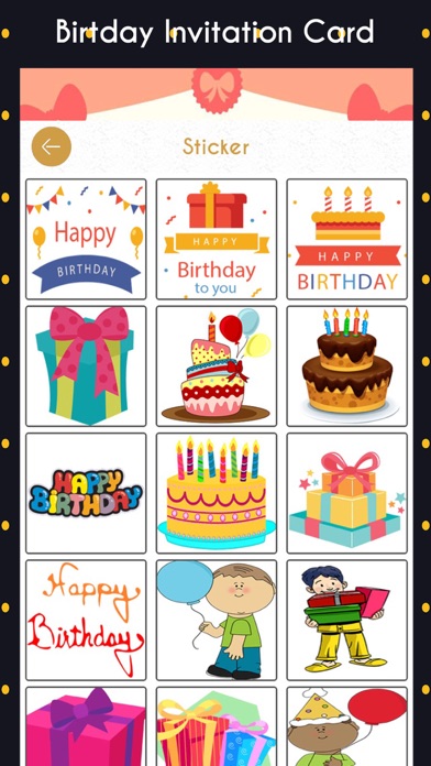 Birthday Invitation Cards HD Screenshot