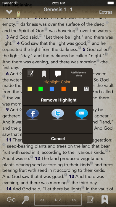 BibleScope: NIV, Message, ERV Screenshot