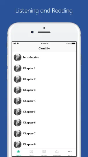 Capture d'écran de Candide Ou L'optimisme -audio sur iPhone 1