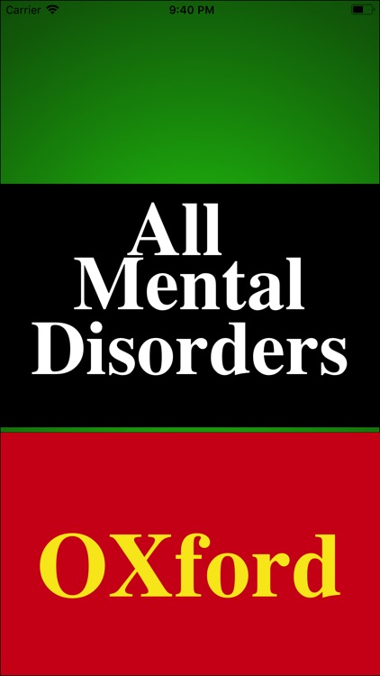 Mental Disorders Premium