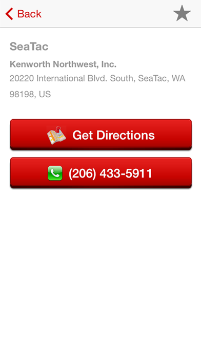 Kenworth Dealer Locator Screenshot