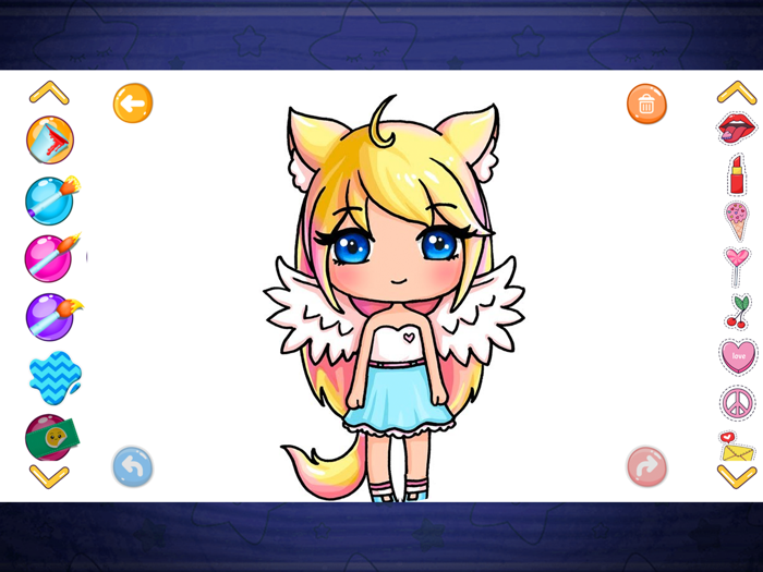 Glitter Gacha Coloring book