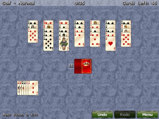 Screenshot #4 pour Golf Solitaire 4 in 1