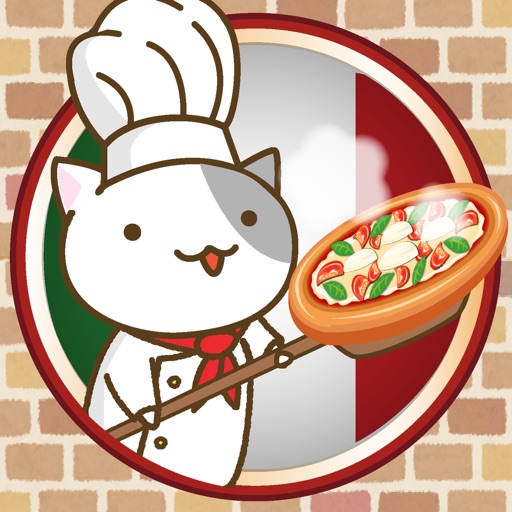 Pizza shop of a cat icon