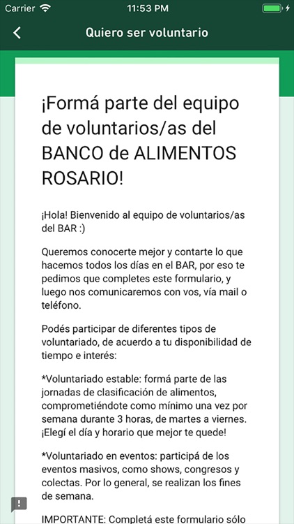 Banco de Alimentos Rosario screenshot-3