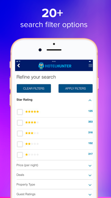 Hotelhunter - hotels nearby Screenshot