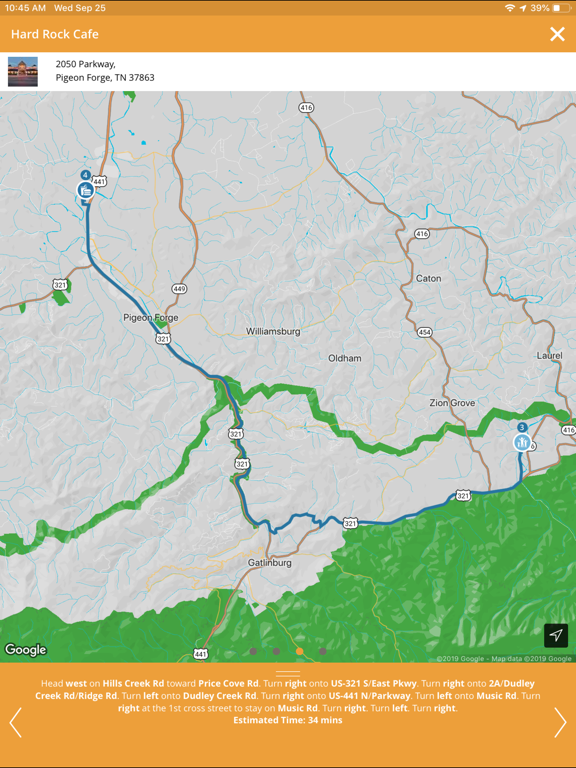 Smokies Travel Hub iPad screenshot 7 - Travel app