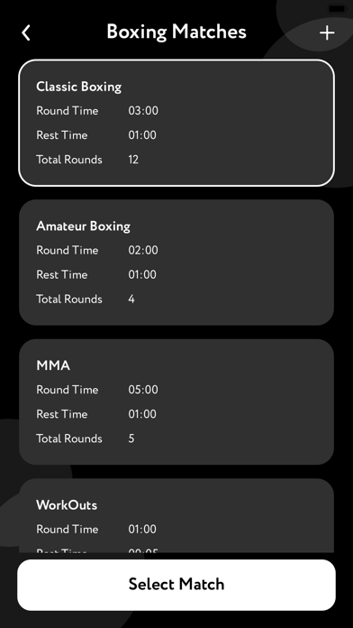 Boxing Timer Interval Screenshot