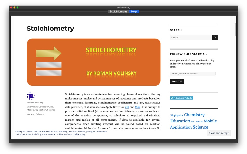 #2. Stoichiometry (macOS) 由: Roman Volinsky