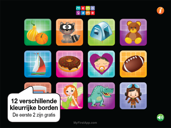 Memo-Game iPad app afbeelding 2