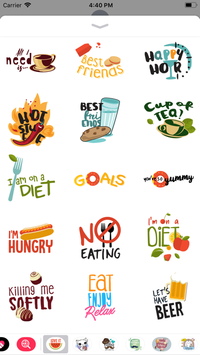 Love to Eat Labels & Stickers screenshot 2