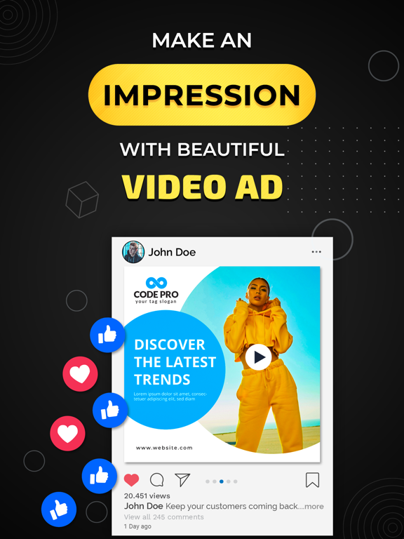 Screenshot #4 pour Video Flyer Maker, Ad Creator