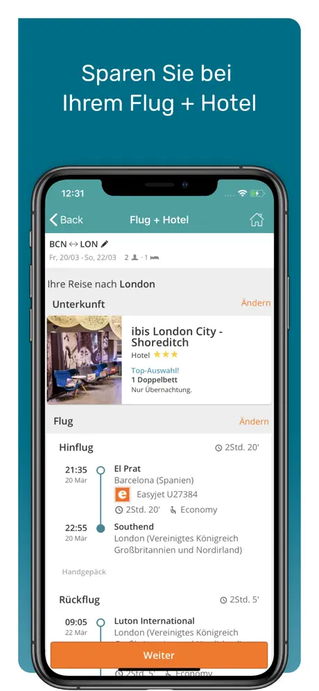Travellink: Flug, Hotel, Auto