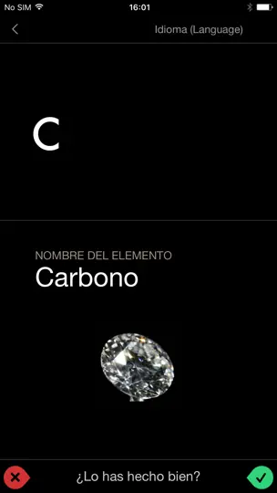 Captura de pantalla de Los Elementos: Flashcards en iPhone 2