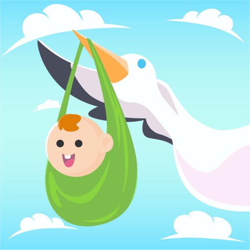 Stork Baby Delivery 3D icon