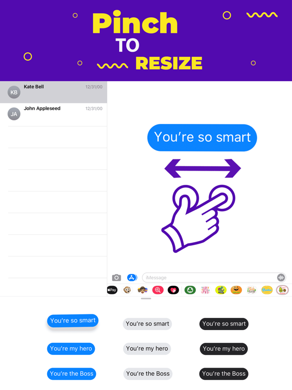 Swapper: Reverse Text Bubbles iPad screenshot 4 - Stickers app