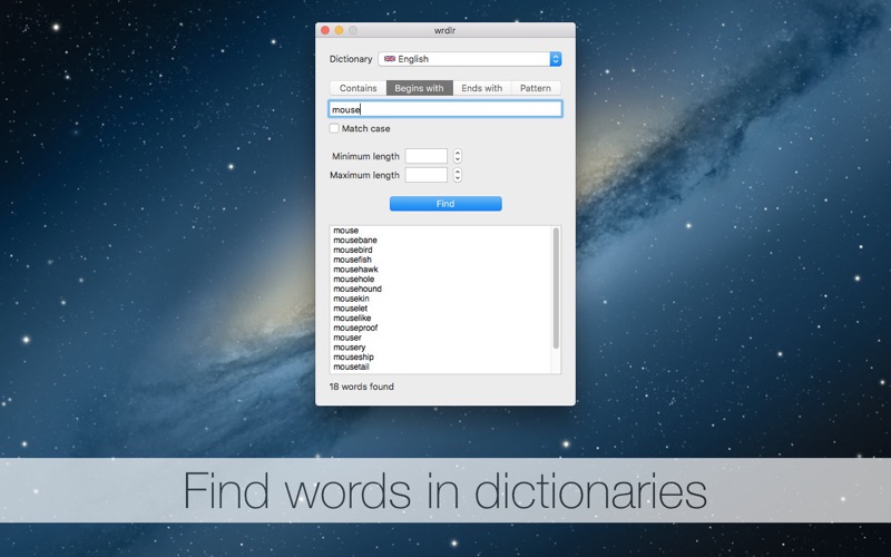 Screenshot #1 pour wrdlr - The Word Finder